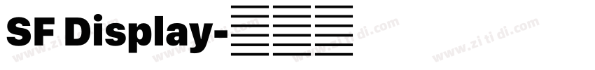 SF Display字体转换 SF Display字体转换